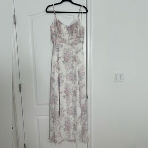 Birdy Grey Pink Maxi Sundress Spaghetti Strap